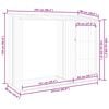 vidaXL Υπόστεγο Ξύλων/Αποθήκη Κήπου Καφέ 245x98x159 εκ. Γαλβ. Ατσάλι