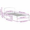 vidaXL Σκελετός Κρεβατιού Λευκό 75 x 190 cm Στερεά ξυλεία πεύκου