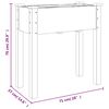 vidaXL Γλάστρα με Επένδυση Καφέ 71 x 37 x 76 εκ. από Μασίφ Ξύλο Ελάτης