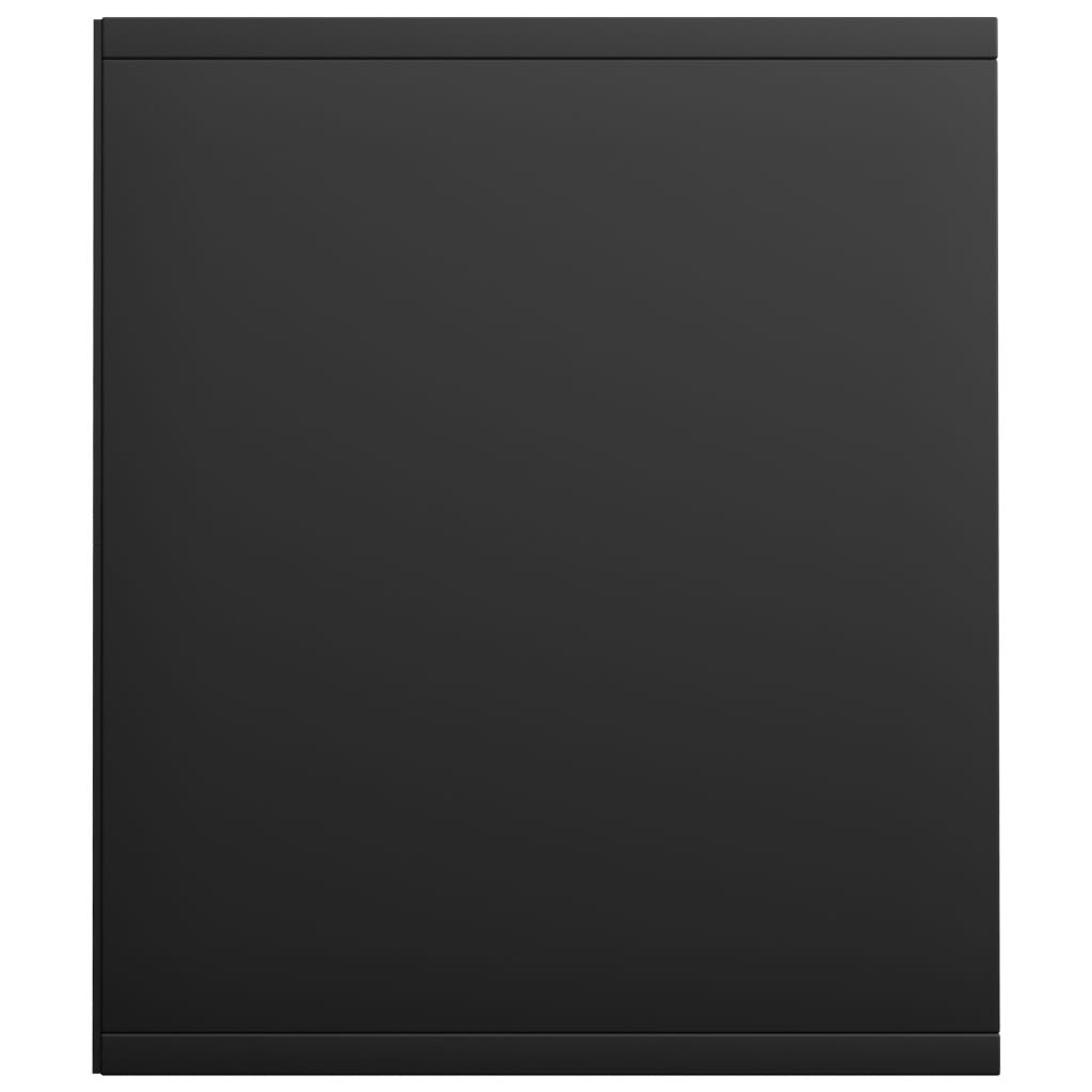 vidaXL Βιβλιοθήκη/Έπιπλο Τηλεόρασης Μαύρο 36x30x143 εκ. Επεξ. Ξύλο