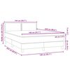 vidaXL &Kappa;&rho;&epsilon;&beta;ά&tau;&iota; Boxspring &mu;&epsilon; &Sigma;&tau;&rho;ώ&mu;&alpha; &Sigma;&kappa;&omicron;ύ&rho;&omicron; &Gamma;&kappa;&rho;&iota; 140x210 &epsilon;&kappa;. &Beta;&epsilon;&lambda;&omicron;ύ&delta;&iota;&nu;&omicron;
