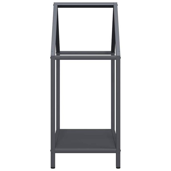 vidaXL Ράφι για καυσόξυλα Ανθρακί 40x25x60 εκ. Ατσάλι ψυχρής έλασης