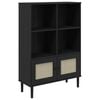 vidaXL &Beta;&iota;&beta;&lambda;&iota;&omicron;&theta;ή&kappa;&eta; SENJA &Mu;&alpha;ύ&rho;&omicron; / &Rho;&alpha;&tau;ά&nu; 90x35x130 &epsilon;&kappa;. &Mu;&alpha;&sigma;ί&phi; &Xi;ύ&lambda;&omicron; &Pi;&epsilon;ύ&kappa;&omicron;&upsilon;