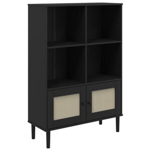 vidaXL &Beta;&iota;&beta;&lambda;&iota;&omicron;&theta;ή&kappa;&eta; SENJA &Mu;&alpha;ύ&rho;&omicron; / &Rho;&alpha;&tau;ά&nu; 90x35x130 &epsilon;&kappa;. &Mu;&alpha;&sigma;ί&phi; &Xi;ύ&lambda;&omicron; &Pi;&epsilon;ύ&kappa;&omicron;&upsilon;
