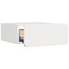 vidaXL Κομοδίνο με συρτάρι Λευκό 39 x 34 x 16.5 εκ. Μασίφ ξύλο πεύκου