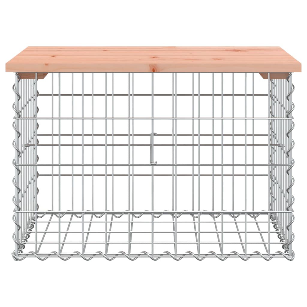vidaXL Πάγκος Κήπου Συρματοκιβώτιο 63 x 44 x 42 εκ. Μασίφ Ψευδοτσούγκα