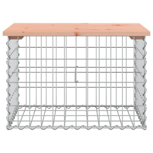 vidaXL Πάγκος Κήπου Συρματοκιβώτιο 63 x 44 x 42 εκ. Μασίφ Ψευδοτσούγκα