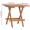 vidaXL Σετ Τραπεζαρίας Εξ. Χώρου Πτυσσόμενο 3 Τεμ. από Μασίφ Ξύλο Teak
