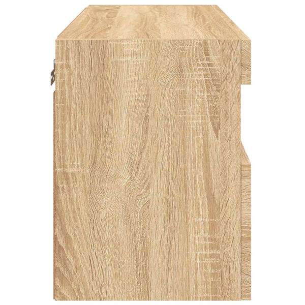 vidaXL Έπιπλο Τοίχου Τηλεόρασης με LED Sonoma Δρυς 60x30x40 εκ.