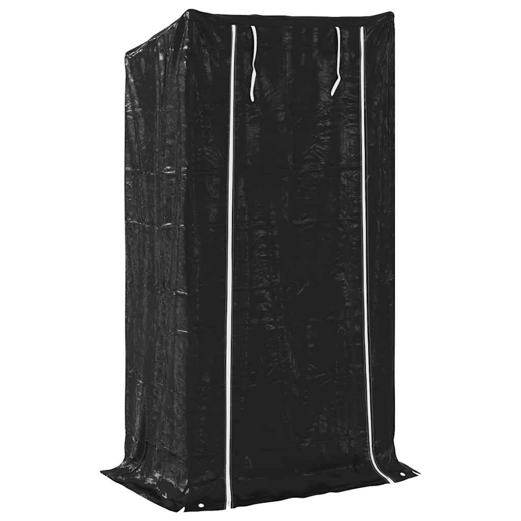 vidaxL Ράφι για καυσόξυλα με κάλυμμα βροχής 100x40x200 εκ.