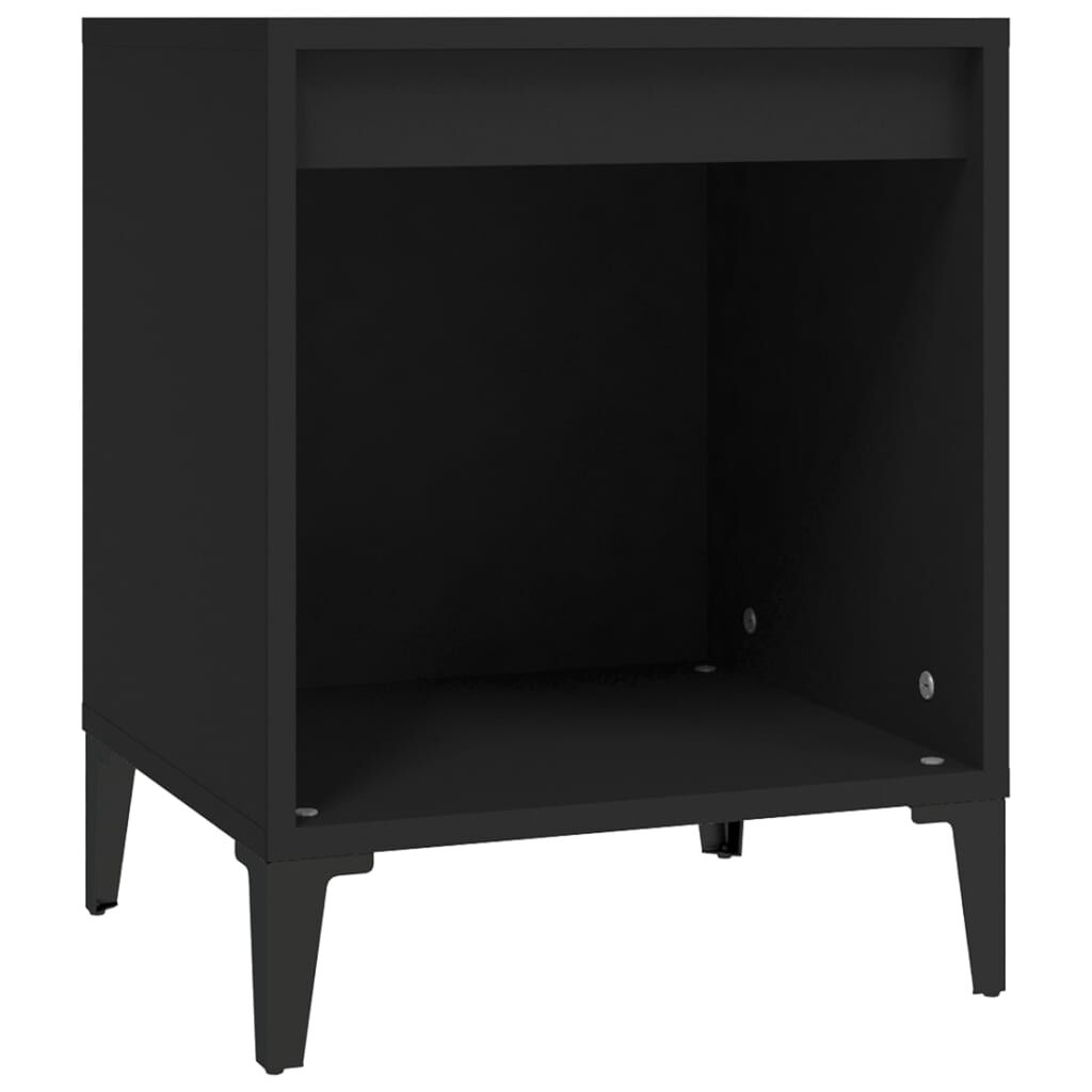 vidaXL Κομοδίνο Μαύρο 40 x 35 x 50 εκ.