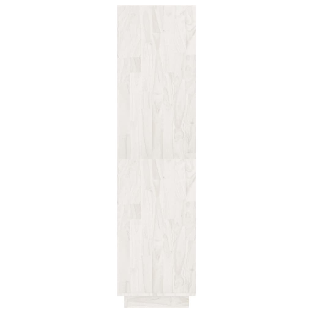 vidaXL Βιβλιοθήκη/Διαχωριστικό Χώρου Λευκό 80x35x135 εκ. Μασίφ Πεύκο