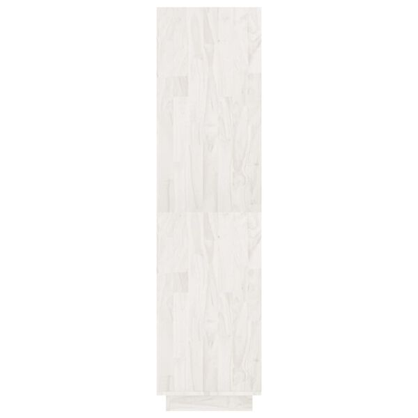 vidaXL Βιβλιοθήκη/Διαχωριστικό Χώρου Λευκό 80x35x135 εκ. Μασίφ Πεύκο
