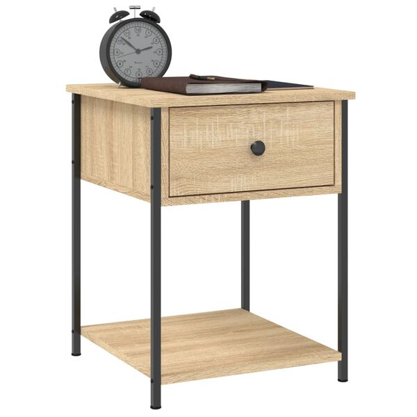 vidaXL Κομοδίνα 2 τεμ. Sonoma Δρυς 44x45x58 εκ. από Επεξεργασμένο Ξύλο