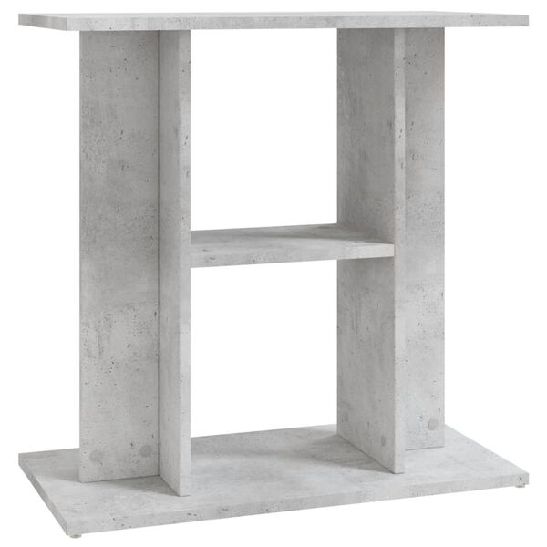 vidaXL Βάση Ενυδρείου Γκρι Σκυροδ. 60x30x60 εκ. από Επεξεργασμένο Ξύλο