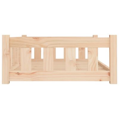 vidaXL Κρεβάτι Σκύλου 95,5 x 65,5 x 28 εκ. από Μασίφ Ξύλο Πεύκου