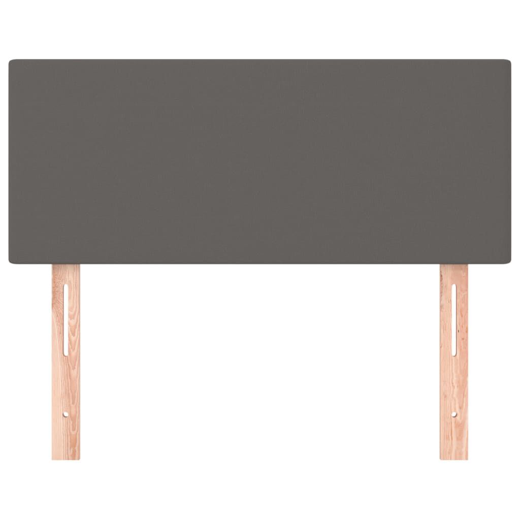 vidaXL Κεφαλάρι Κρεβατιού Γκρι 100x5x78/88 εκ. από Συνθετικό Δέρμα