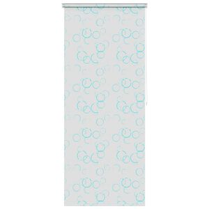 vidaXL Κουρτίνα Μπάνιου Ρολό Σχέδιο Φυσαλίδες 120 x 240 εκ.