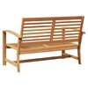 vidaXL Παγκάκι κήπου Φυσικό 110 x 64 x 76.5 εκ Μασίφ ξύλο teak
