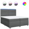 vidaXL &Kappa;&rho;&epsilon;&beta;ά&tau;&iota; Boxspring &mu;&epsilon; &Sigma;&tau;&rho;ώ&mu;&alpha; &Sigma;&kappa;&omicron;ύ&rho;&omicron; &Gamma;&kappa;&rho;&iota; 200x200 &epsilon;&kappa;. &Upsilon;&phi;&alpha;&sigma;&mu;ά&tau;&iota;&nu;&omicron;