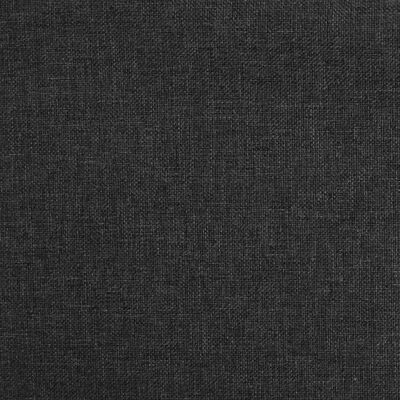 vidaXL Πολυθρόνα Μαύρη Υφασμάτινη με Πόδια από Μασίφ Καουτσούκ/Ξύλο