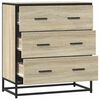 vidaXL Sideboard Sonoma Oak 68x35x76cm Κατασκευασμένο ξύλο και μέταλλο