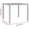 vidaXL Σέτ φαγητού για κήπο 3 pcs Μαύρο 90 x 90 x 75 cm