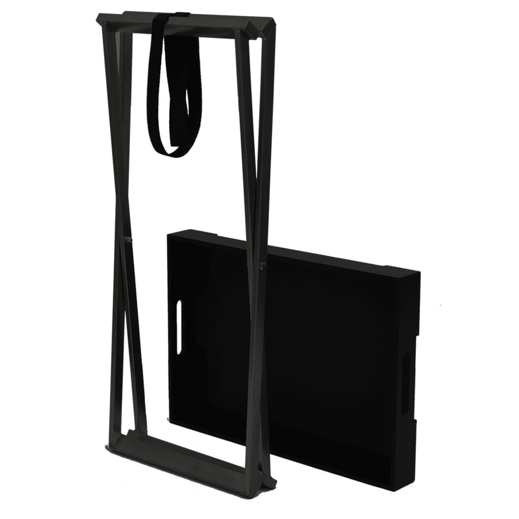 vidaXL Τραπέζι Πτυσσόμενο Μαύρο 48 x 34 x 61 εκ. από MDF