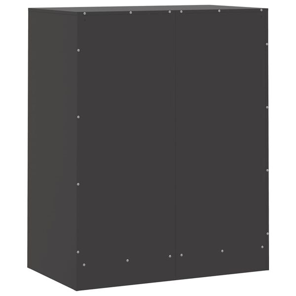 vidaXL Ντουλάπι Μαύρο 67x39x83 εκ. από Ατσάλι