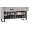 vidaXL Παπουτσοθήκη Γκρι Sonoma 102x35x55 εκ. από Επεξεργασμένο Ξύλο