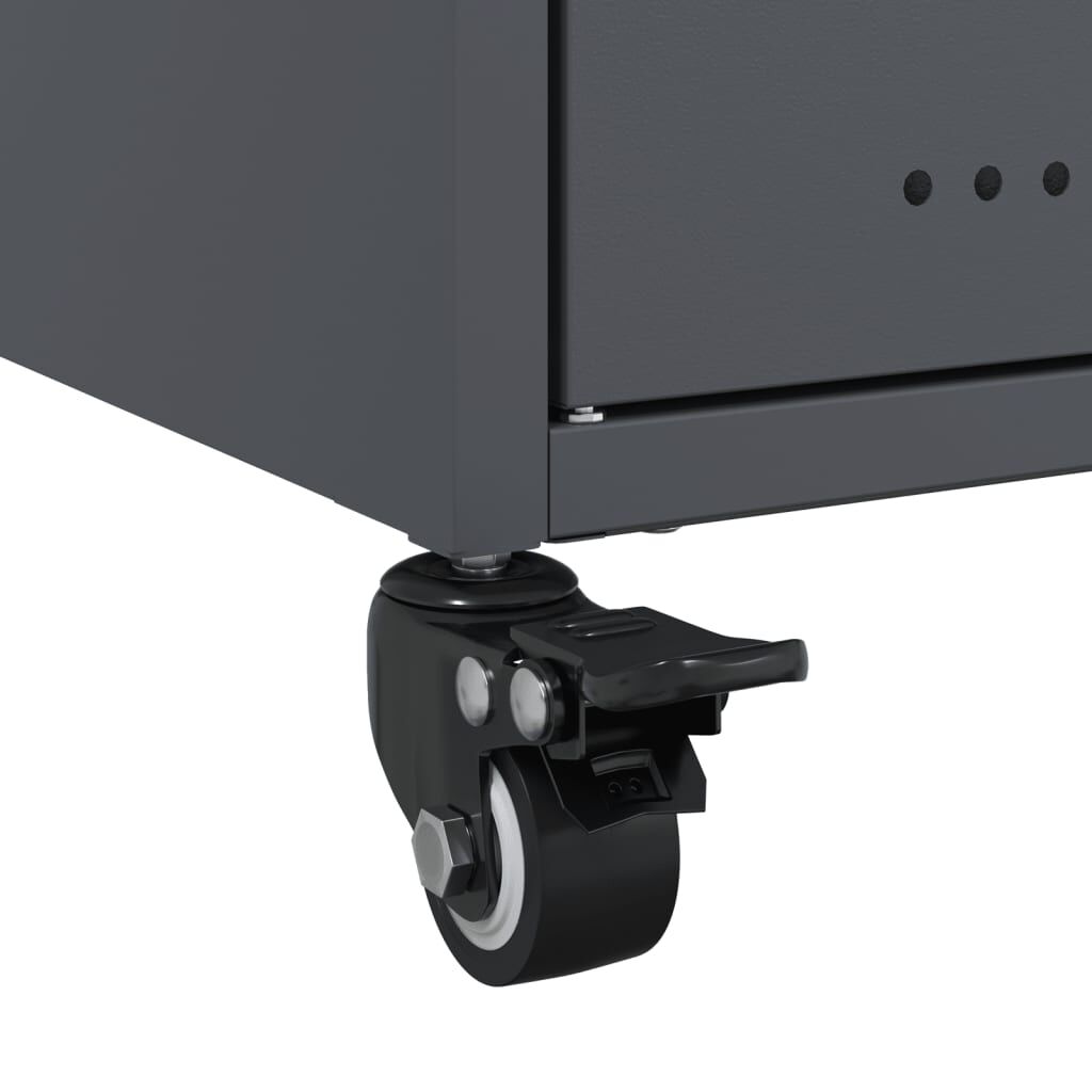 vidaXL Έπιπλο Τηλεόρασης Μαύρο 68x39x43,5 εκ. Χάλυβας