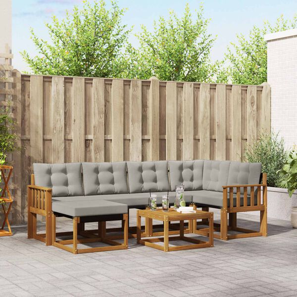 vidaXL &Sigma;&epsilon;&iota;&rho;ά &Kappa;&alpha;&nu;&alpha;&pi;έ &Epsilon;&xi;&omega;&tau;&epsilon;&rho;&iota;&kappa;&omicron;ύ 7 pcs &Phi;&upsilon;&sigma;&iota;&kappa;ό &kappa;&alpha;&iota; &Alpha;&nu;&omicron;&iota;&chi;&tau;ό &Gamma;&kappa;&rho;&iota;