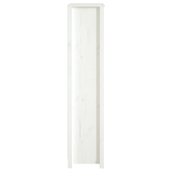 vidaXL Βιβλιοθήκη Λευκή 50 x 35 x 154 εκ. από Μασίφ Ξύλο Πεύκου