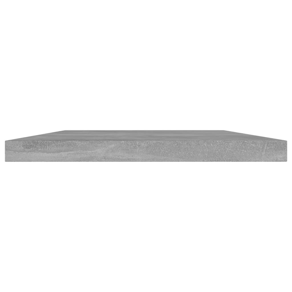 vidaXL Ράφια Βιβλιοθήκης 8 τεμ. Γκρι Σκυροδ. 40x20x1,5 εκ. Μοριοσανίδα