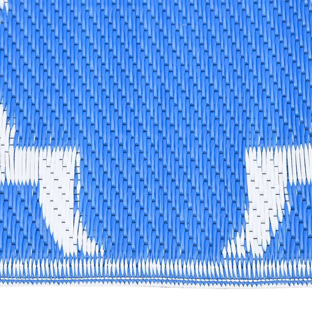 vidaXL Χαλί εξωτερικού χώρου ARAKIL μπλε 120x180 cm PP
