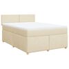 vidaXL &Kappa;&rho;&epsilon;&beta;ά&tau;&iota; Boxspring &mu;&epsilon; &Sigma;&tau;&rho;ώ&mu;&alpha; &Kappa;&rho;&epsilon;&mu; 140x200 &epsilon;&kappa;. &Upsilon;&phi;&alpha;&sigma;&mu;ά&tau;&iota;&nu;&omicron;