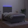 vidaXL &Kappa;&rho;&epsilon;&beta;ά&tau;&iota; Boxspring &mu;&epsilon; &Sigma;&tau;&rho;ώ&mu;&alpha; & LED &Sigma;&kappa;. &Gamma;&kappa;&rho;&iota; 120x200&epsilon;&kappa;. &Beta;&epsilon;&lambda;&omicron;ύ&delta;&iota;&nu;&omicron;
