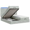 vidaXL &Kappa;&rho;&epsilon;&beta;ά&tau;&iota; Ottoman &mu;&epsilon; &Sigma;&tau;&rho;ώ&mu;&alpha; &kappa;&alpha;&iota; LED &Alpha;&nu;&omicron;&iota;&chi;&tau;ό &gamma;&kappa;&rho;&iota; 200 x 200 cm