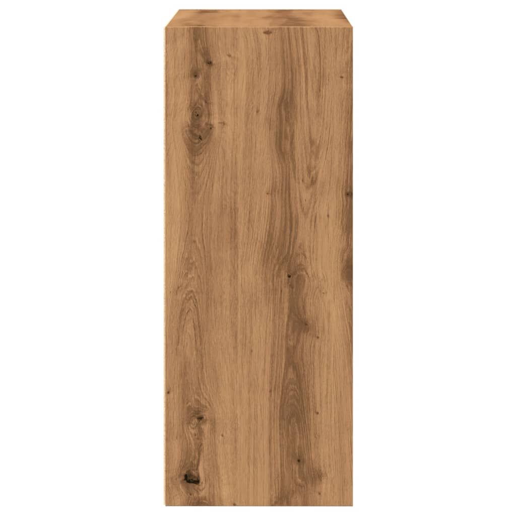 vidaXL Βιβλιοθήκη Αρτισιανή Δρυς 60x30x77 εκ. από Επεξεργασμένο Ξύλο