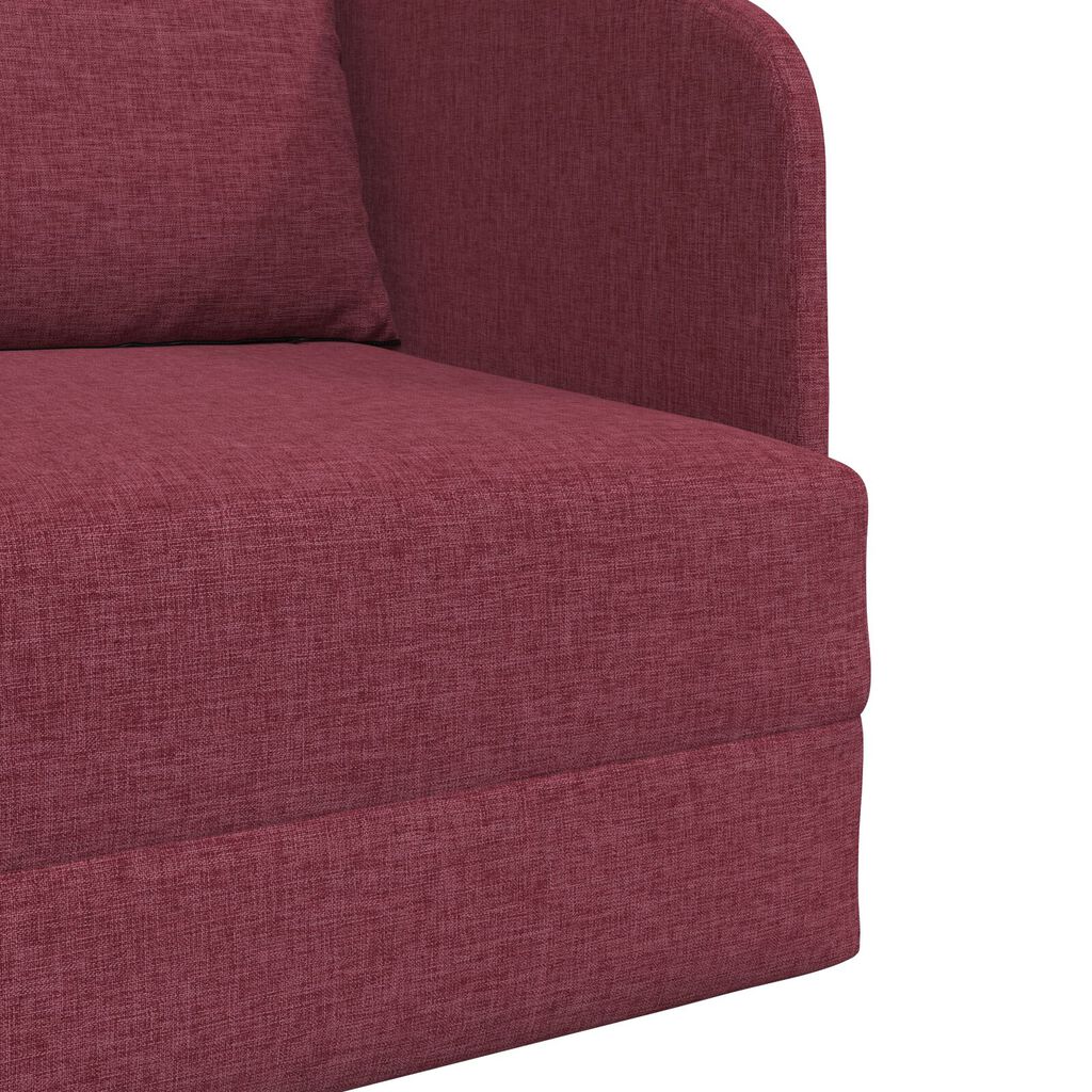 vidaXL Καναπές Κρεβάτι 2 σε 1 Μπορντό 65x80x83 εκ. Υφασμάτινος