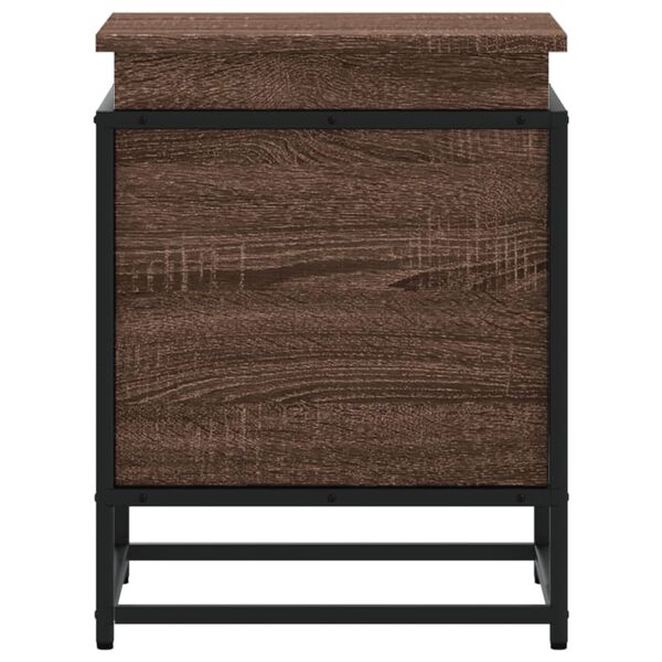 vidaXL Κουτί Αποθήκευσης με Καφέ Δρυς 40x40x51,5 εκ. Επεξ. Ξύλο
