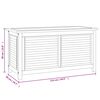 vidaXL Μπαούλο Αποθήκευσης Κήπου με Τσάντα 114x50x58εκ Μασίφ Ξύλο Teak