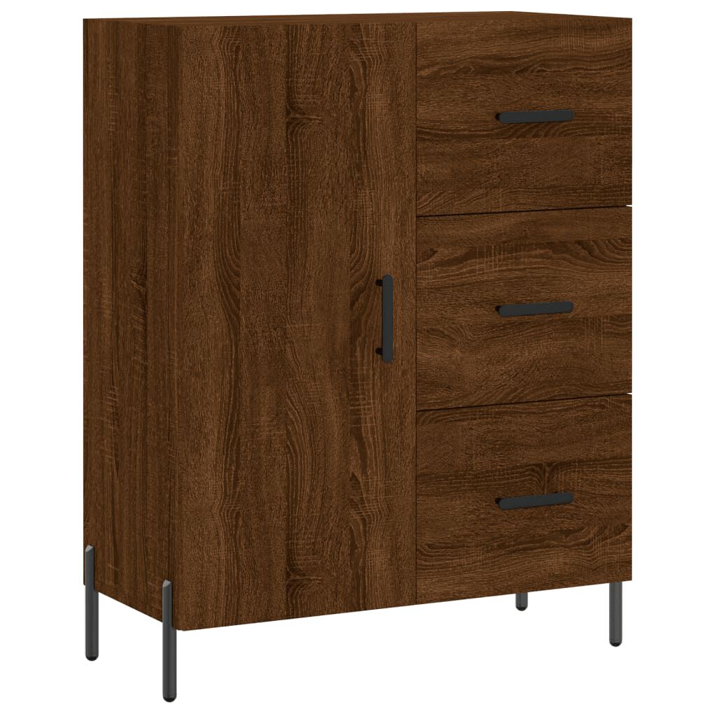 vidaXL Ντουλάπι Καφέ Δρυς 69,5 x 34 x 180 εκ. από Επεξεργασμένο Ξύλο
