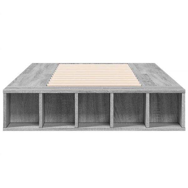 vidaXL Πλαίσιο Κρεβατιού Γκρι Sonoma 90x200 εκ. Επεξεργασμένο Ξύλο