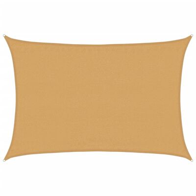 vidaXL Πανί Σκίασης Άμμου Ορθογώνιο 3,5x4,5 μ. από HDPE 160 γρ/μ²