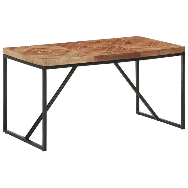 vidaXL Τραπεζαρία 140 x 70 x 76 εκ. από Μασίφ Ξύλο Ακακίας/Ξύλο Μάνγκο