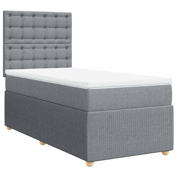 vidaXL &Kappa;&rho;&epsilon;&beta;ά&tau;&iota; Boxspring &mu;&epsilon; &Sigma;&tau;&rho;ώ&mu;&alpha; &Alpha;&nu;&omicron;&iota;&chi;&tau;ό &Gamma;&kappa;&rho;&iota; 100x200 &epsilon;&kappa;. &Upsilon;&phi;&alpha;&sigma;&mu;ά&tau;&iota;&nu;&omicron;
