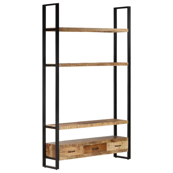 vidaXL Ραφιέρα 118 x 30 x 200 εκ. από Μασίφ Ακατέργαστο Ξύλο Μάνγκο