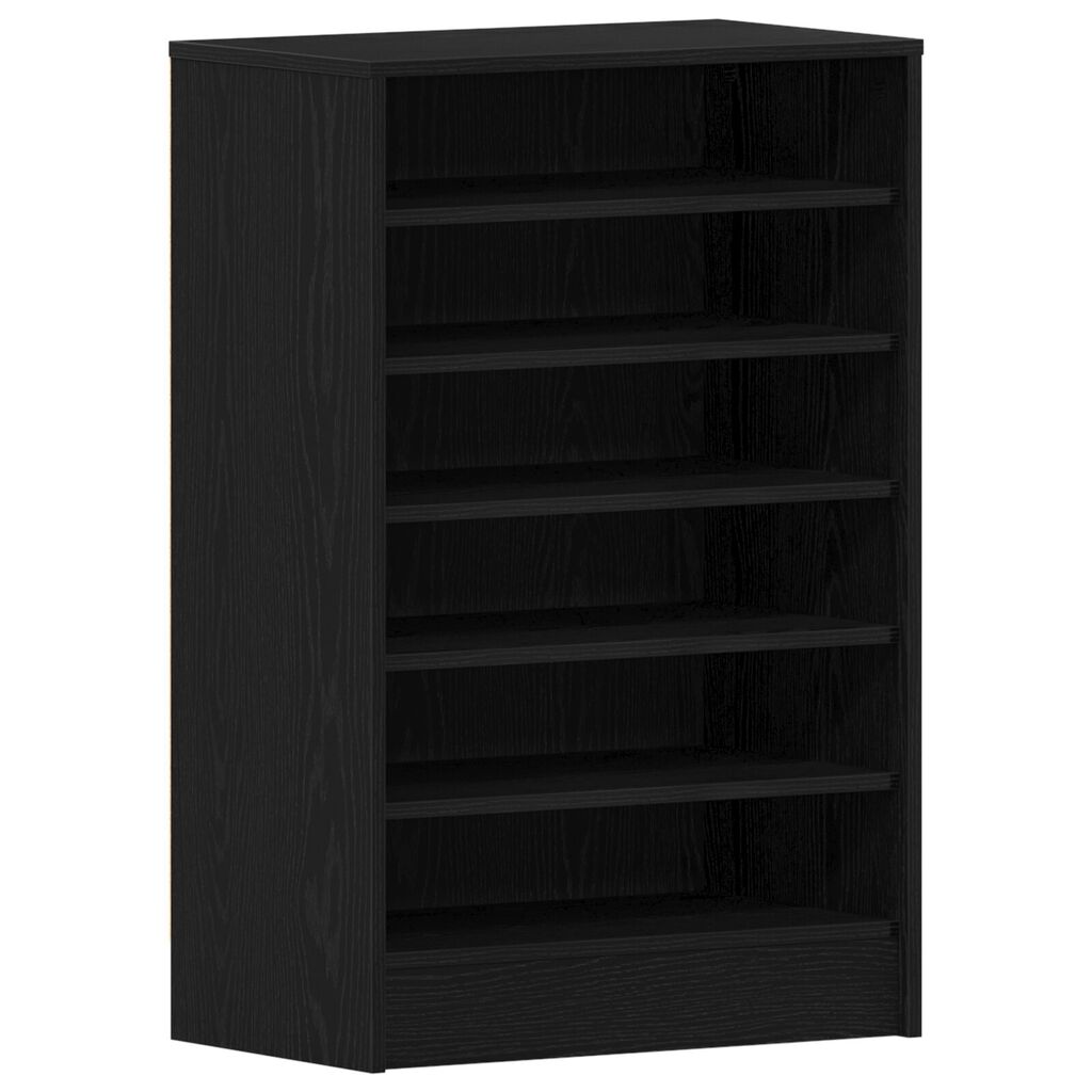 vidaXL Ντουλάπα Παπουτσιών Μαύρο Δρύς 60x35x92 εκ Επεξεργασμένο Ξύλο