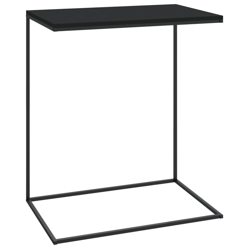 vidaXL Τραπέζι Βοηθητικό Μαύρο 55x35x66 εκ. από Επεξεργασμένο Ξύλο
